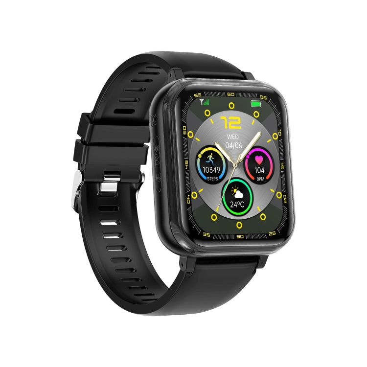 G18 1.83 inch Color Screen Smart Watch Silicone Strap, Support  Noninvasive Blood Sugar / Uric Acid(Black)