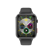 G18 1.83 inch Color Screen Smart Watch Silicone Strap, Support  Noninvasive Blood Sugar / Uric Acid(Black)