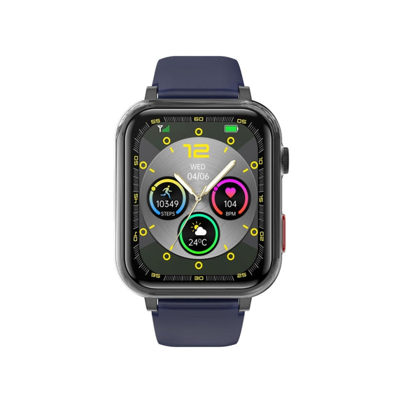 G18 1.83 inch Color Screen Smart Watch Silicone Strap, Support  Noninvasive Blood Sugar / Uric Acid(Blue)