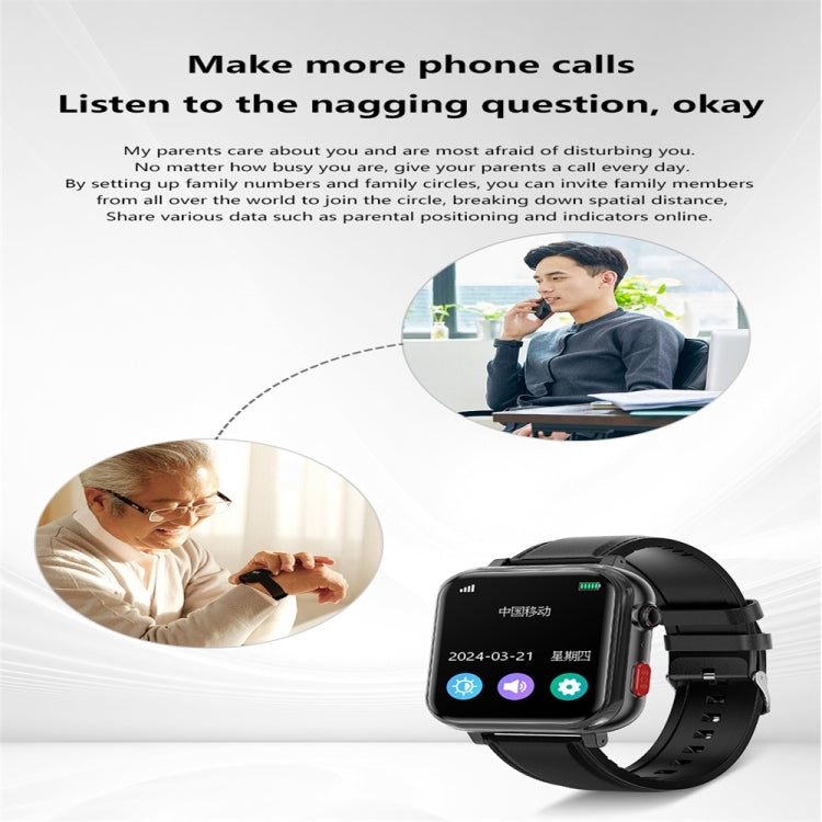 G18 1.83 inch Color Screen Smart Watch Leather Strap, Support  Noninvasive Blood Sugar / Uric Acid(Brown)