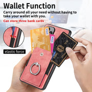 For Huawei Pura 70 Retro Skin-feel Ring Card Wallet Phone Case(Pink)
