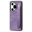 For Huawei Pura 70 Pro+ Retro Wristband Holder Leather Back Phone Case(Purple) - free shipping - PMC Jewellery - Order now!