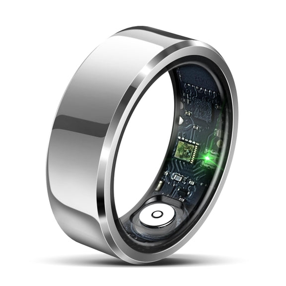 R6 SIZE 9 Smart Ring, Support Heart Rate / Blood Oxygen / Sleep Monitoring(White)