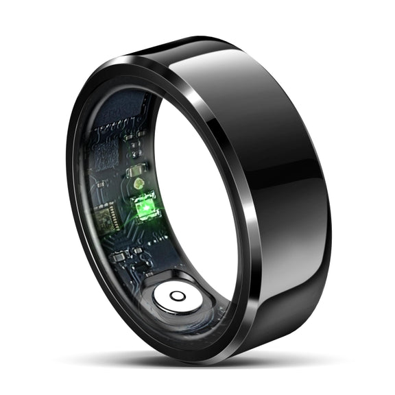 R6 SIZE 10 Smart Ring, Support Heart Rate / Blood Oxygen / Sleep Monitoring(Black)
