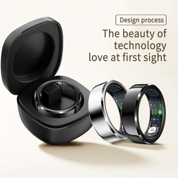 R6 SIZE 11 Smart Ring, Support Heart Rate / Blood Oxygen / Sleep Monitoring(Black)