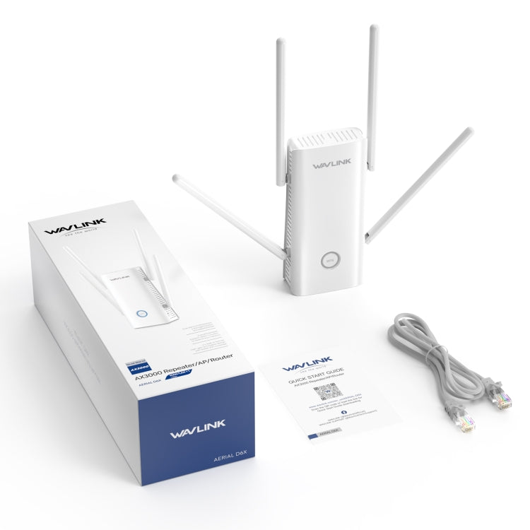 Wavlink WN583AX3 AX3000 Dual Band WiFi Repeater/AP/Router/Mesh Mode WiFi Extender, Plug:AU Plug