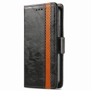 For Honor Magic6 Pro CaseNeo Splicing Dual Magnetic Buckle Leather Phone Case(Black)