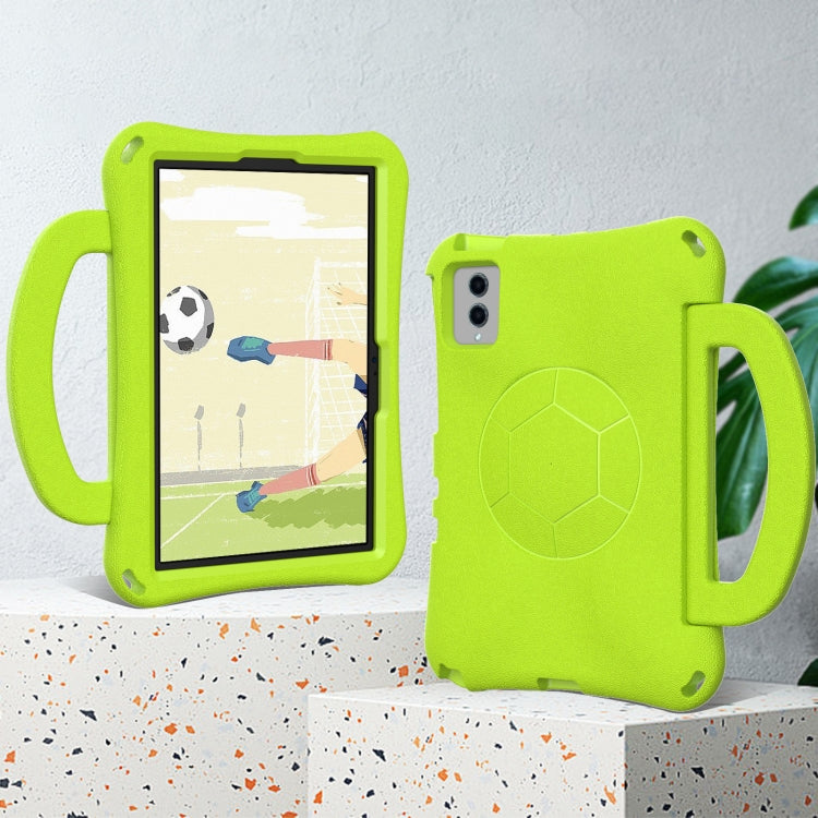 For Lenovo Tab M11 / Xiaoxin Pad 11 2024 Handle Football Shaped EVA Shockproof Tablet Case(Grass Green)