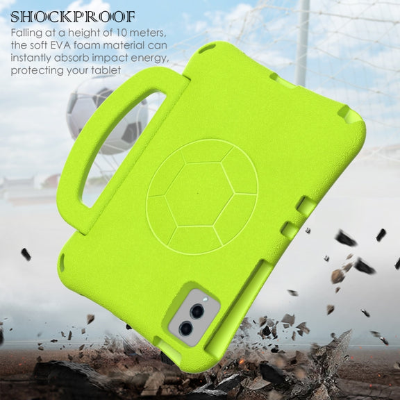 For Lenovo Tab M11 / Xiaoxin Pad 11 2024 Handle Football Shaped EVA Shockproof Tablet Case(Grass Green)
