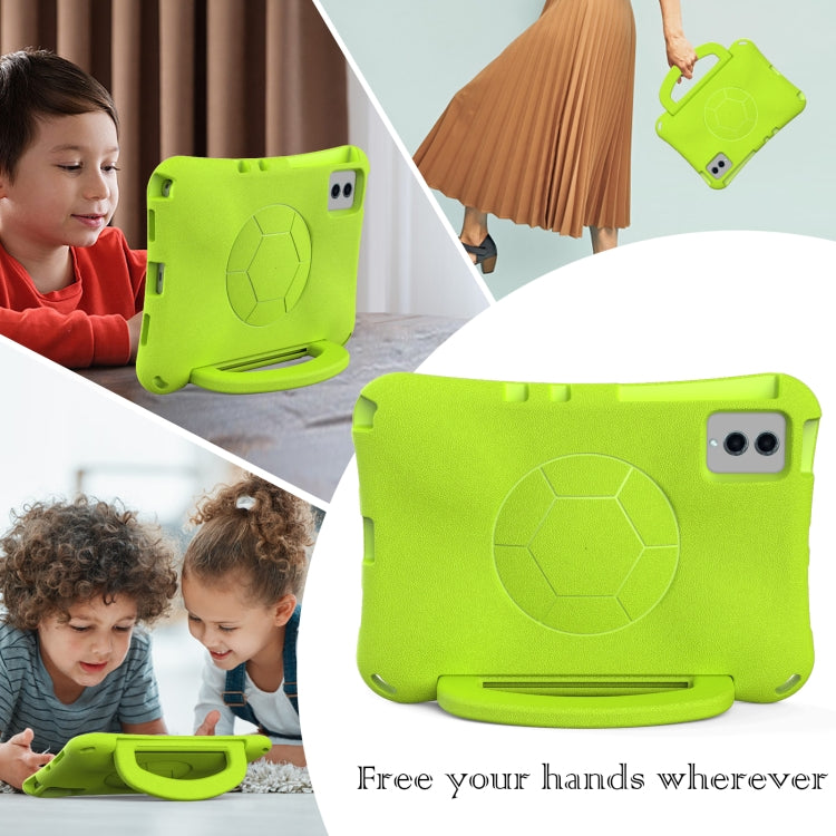 For Lenovo Tab M11 / Xiaoxin Pad 11 2024 Handle Football Shaped EVA Shockproof Tablet Case(Grass Green)