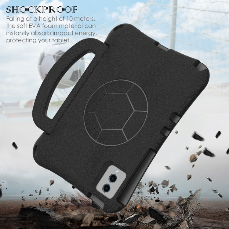 For Lenovo Tab M11 / Xiaoxin Pad 11 2024 Handle Football Shaped EVA Shockproof Tablet Case(Black)
