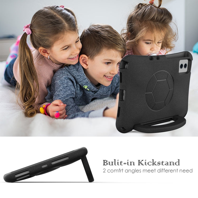 For Lenovo Tab M11 / Xiaoxin Pad 11 2024 Handle Football Shaped EVA Shockproof Tablet Case(Black)