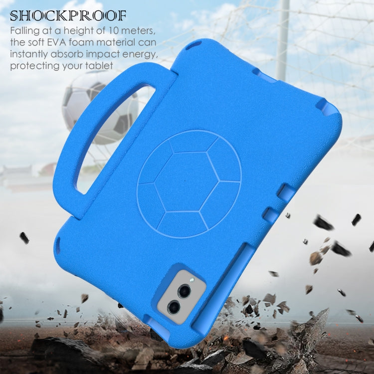 For Lenovo Tab M11 / Xiaoxin Pad 11 2024 Handle Football Shaped EVA Shockproof Tablet Case(Blue)