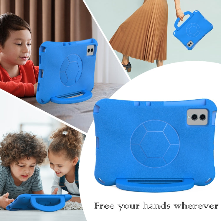For Lenovo Tab M11 / Xiaoxin Pad 11 2024 Handle Football Shaped EVA Shockproof Tablet Case(Blue)