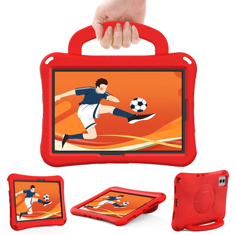 For Lenovo Tab M11 / Xiaoxin Pad 11 2024 Handle Football Shaped EVA Shockproof Tablet Case(Red)