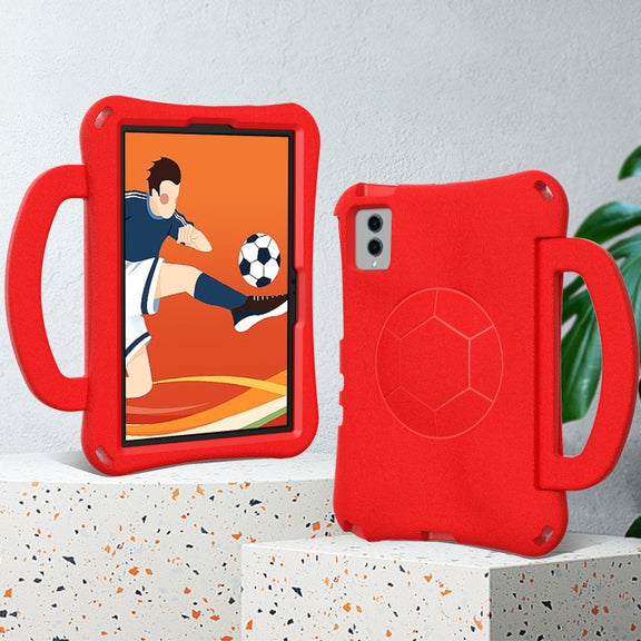 For Lenovo Tab M11 / Xiaoxin Pad 11 2024 Handle Football Shaped EVA Shockproof Tablet Case(Red)