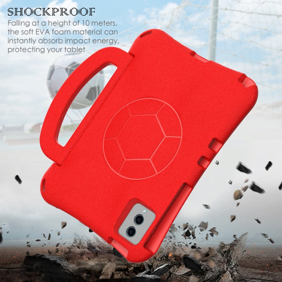 For Lenovo Tab M11 / Xiaoxin Pad 11 2024 Handle Football Shaped EVA Shockproof Tablet Case(Red)