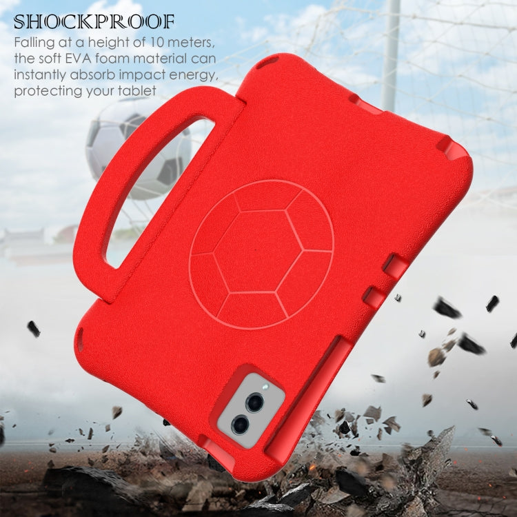 For Lenovo Tab M11 / Xiaoxin Pad 11 2024 Handle Football Shaped EVA Shockproof Tablet Case(Red)