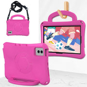 For Lenovo Tab M11 / Xiaoxin Pad 11 2024 Handle Football Shaped EVA Shockproof Tablet Case(RoseRed)