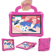 For Lenovo Tab M11 / Xiaoxin Pad 11 2024 Handle Football Shaped EVA Shockproof Tablet Case(RoseRed)