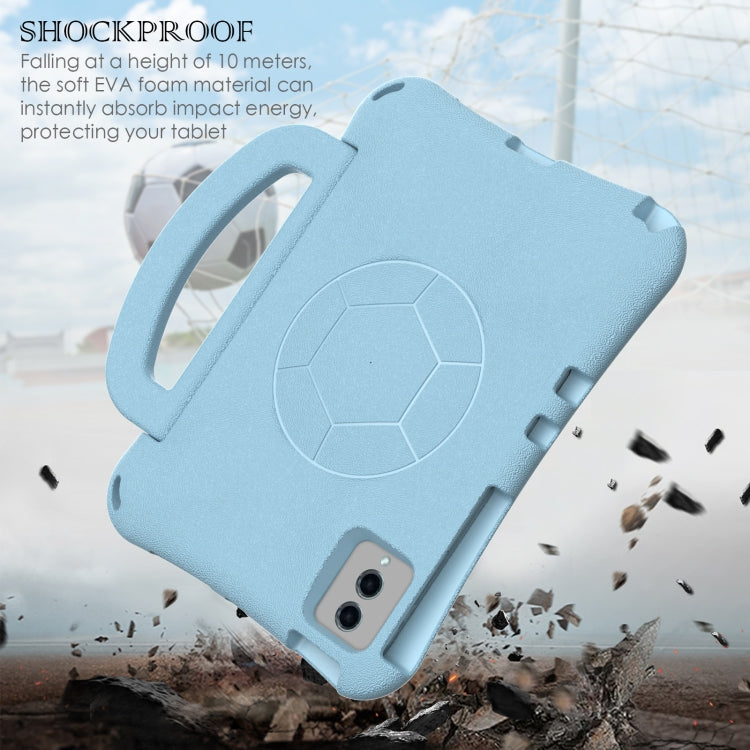 For Lenovo Tab M11 / Xiaoxin Pad 11 2024 Handle Football Shaped EVA Shockproof Tablet Case(Lighte Blue)