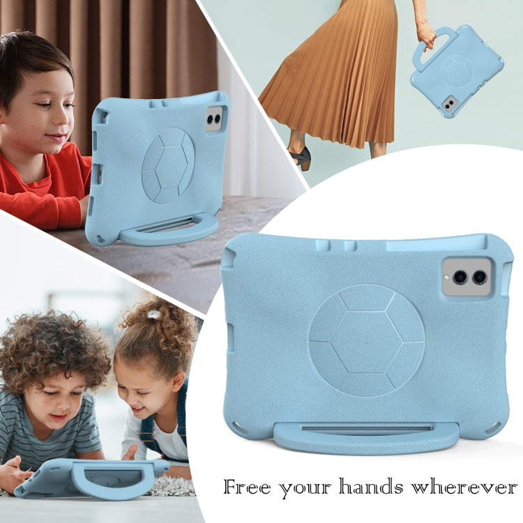 For Lenovo Tab M11 / Xiaoxin Pad 11 2024 Handle Football Shaped EVA Shockproof Tablet Case(Lighte Blue)