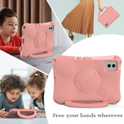 For Lenovo Tab M11 / Xiaoxin Pad 11 2024 Handle Football Shaped EVA Shockproof Tablet Case(Light Pink)