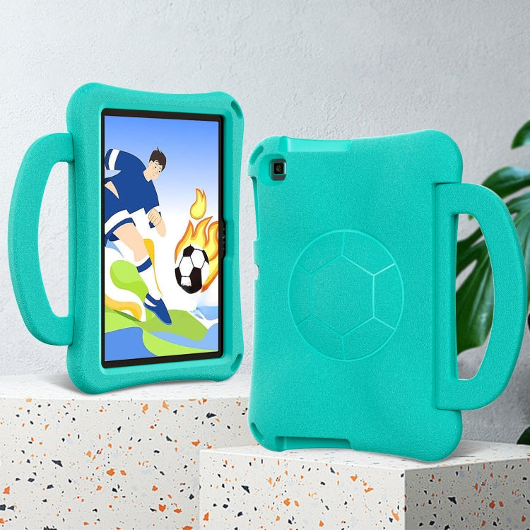 For Lenovo Tab M10 3rd Gen TB-328FU/XU  Handle Football Shaped EVA Shockproof Tablet Case(Mint Green)