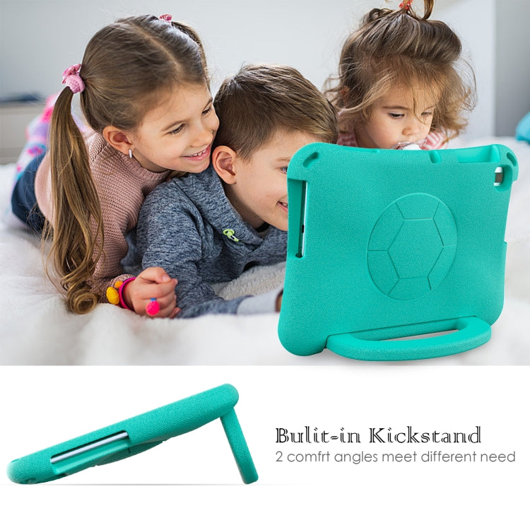For Lenovo Tab M10 3rd Gen TB-328FU/XU  Handle Football Shaped EVA Shockproof Tablet Case(Mint Green)