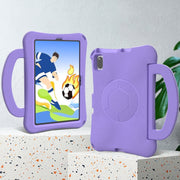 For Lenovo Tab M10 Plus TB-X606F 10.3 Handle Football Shaped EVA Shockproof Tablet Case(Light Purple)