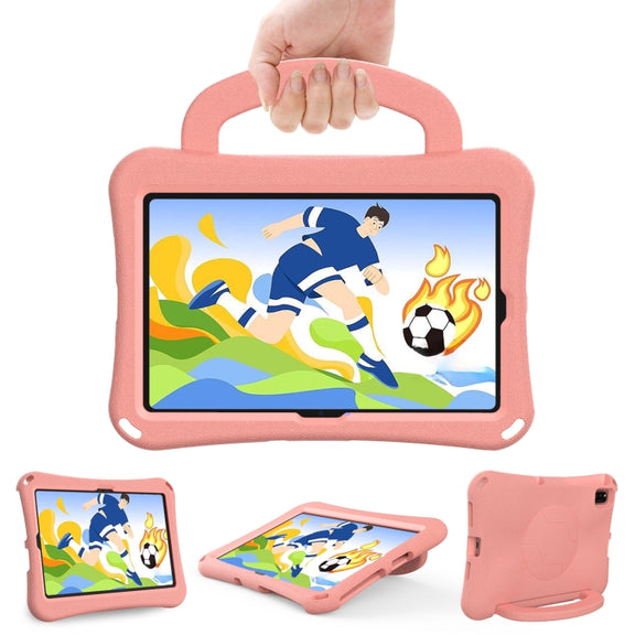 For Lenovo Tab K10 TB-X6C6F 10.3 Handle Football Shaped EVA Shockproof Tablet Case(Light Pink)