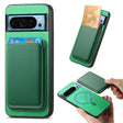 For Google Pixel 9 Retro Magsafe Card Bag PU Back Cover Phone Case(Green) - Google Cases by PMC TechLife | Online Shopping South Africa | PMC TechLife | Buy Now Pay Later Mobicred