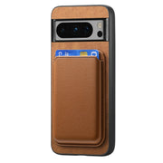 For Google Pixel 9 Retro Magsafe Card Bag PU Back Cover Phone Case(Brown)