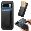 For Google Pixel 9 Retro Magsafe Card Bag PU Back Cover Phone Case(Black) - free shipping - PMC TechLife - Order now!
