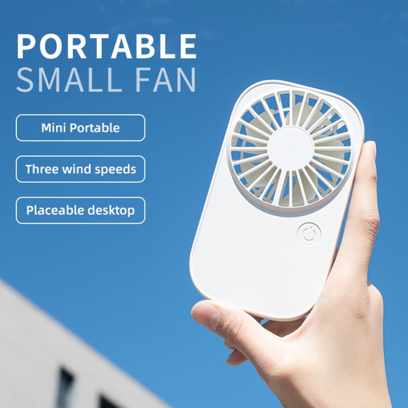 F11 Portable Rechargeable Hanging Neck Fan Cooling Handheld Fan 3 Speeds Desk Fan(Black)