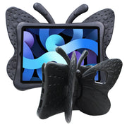 For iPad Air 11 2025 / 2024 Butterfly Bracket Kids EVA Shockproof Tablet Case(Black)