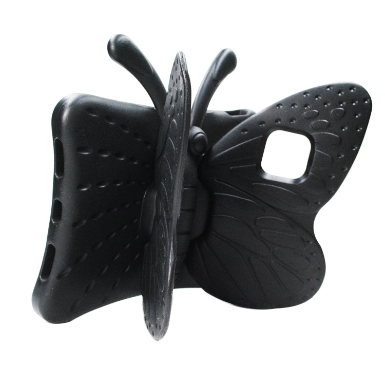 For iPad Air 11 2025 / 2024 Butterfly Bracket Kids EVA Shockproof Tablet Case(Black)