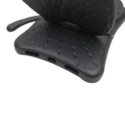 For iPad Air 11 2025 / 2024 Butterfly Bracket Kids EVA Shockproof Tablet Case(Black)