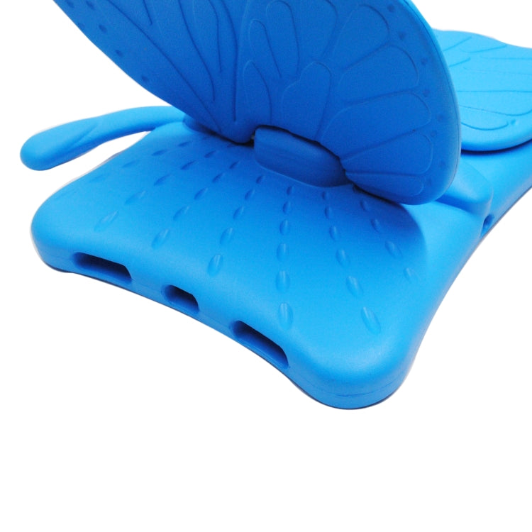 For iPad Air 11 2025 / 2024 Butterfly Bracket Kids EVA Shockproof Tablet Case(Blue)