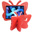For iPad Air 11 2025 / 2024 Butterfly Bracket Kids EVA Shockproof Tablet Case(Red) - iPad Air 11 2025 / 2024 Cases by PMC TechLife | Online Shopping South Africa | PMC TechLife | Buy Now Pay Later Mobicred