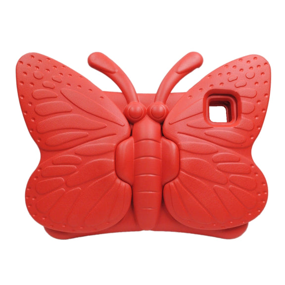 For iPad Air 11 2025 / 2024 Butterfly Bracket Kids EVA Shockproof Tablet Case(Red)