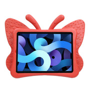 For iPad Air 11 2025 / 2024 Butterfly Bracket Kids EVA Shockproof Tablet Case(Red)