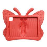 For iPad Air 11 2025 / 2024 Butterfly Bracket Kids EVA Shockproof Tablet Case(Red)