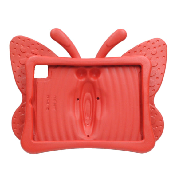 For iPad Air 11 2025 / 2024 Butterfly Bracket Kids EVA Shockproof Tablet Case(Red)