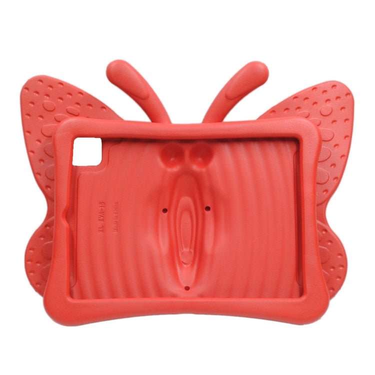 For iPad Air 11 2025 / 2024 Butterfly Bracket Kids EVA Shockproof Tablet Case(Red)
