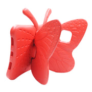 For iPad Air 11 2025 / 2024 Butterfly Bracket Kids EVA Shockproof Tablet Case(Red)
