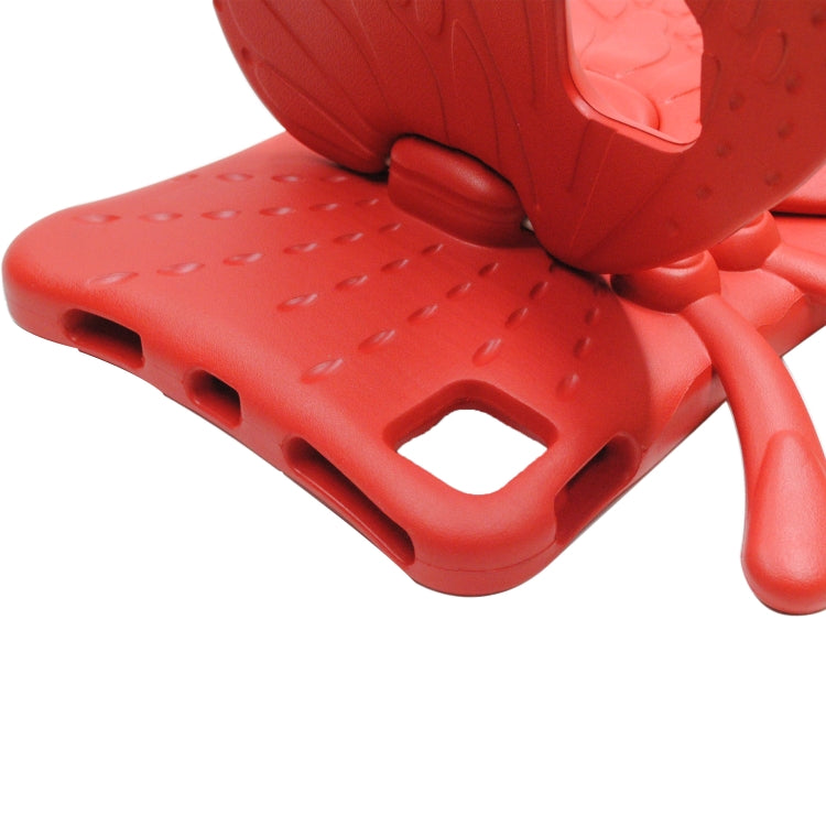 For iPad Air 11 2025 / 2024 Butterfly Bracket Kids EVA Shockproof Tablet Case(Red)