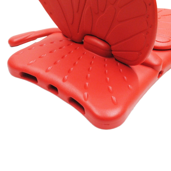 For iPad Air 11 2025 / 2024 Butterfly Bracket Kids EVA Shockproof Tablet Case(Red)