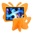 For iPad Air 11 2024 Butterfly Bracket Kids EVA Shockproof Tablet Case(Orange) - iPad Air 11 2024 Cases by PMC TechLife | Online Shopping South Africa | PMC TechLife | Buy Now Pay Later Mobicred