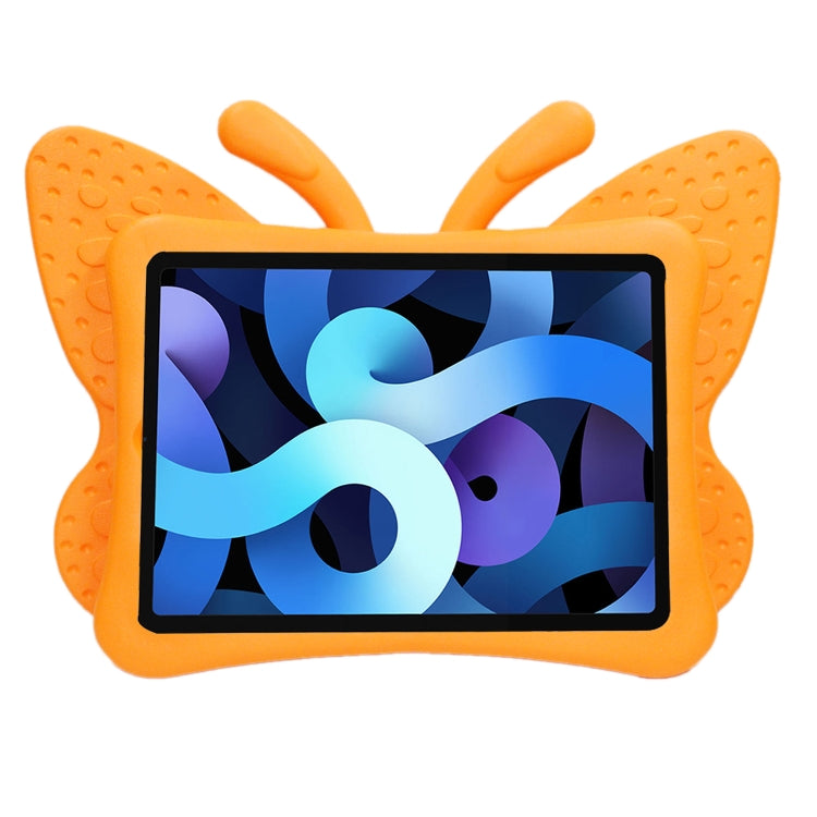 For iPad Air 11 2024 Butterfly Bracket Kids EVA Shockproof Tablet Case(Orange)